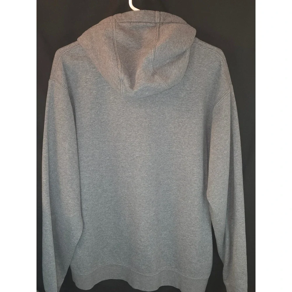 Nike Club Sportsman Gray Pullover Hoodie Men's Large Embroidered‎ Logo Casual
